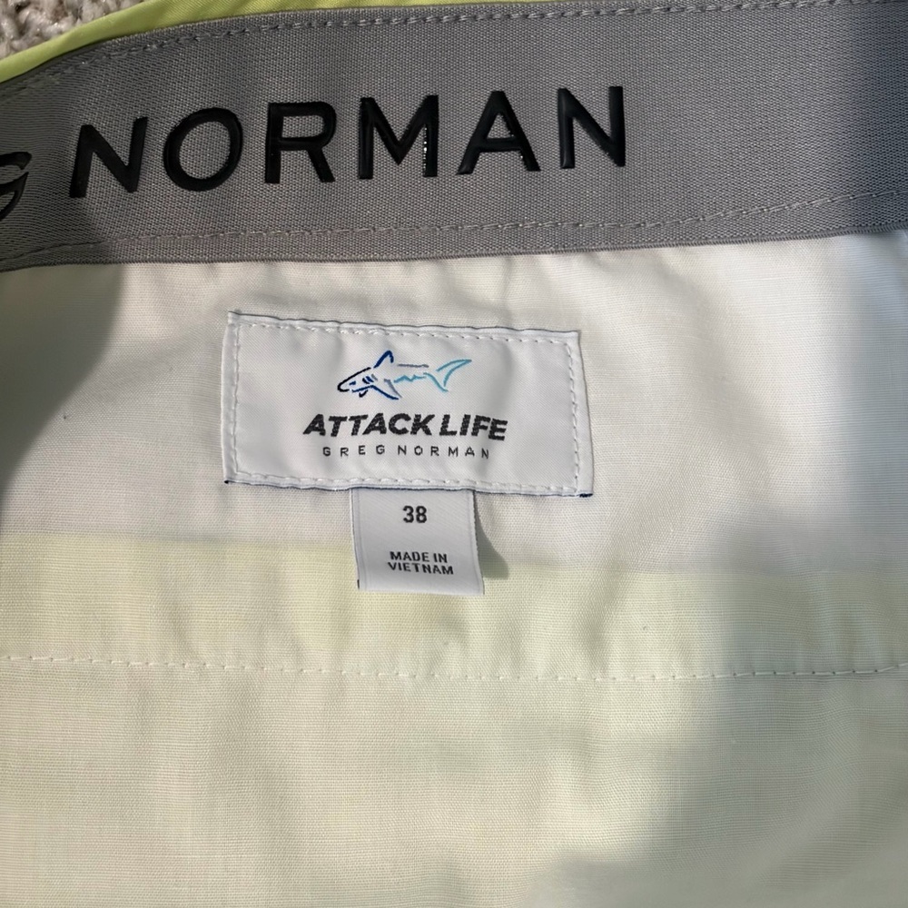 Greg Norman Light Green Shorts - Picture 3 of 3